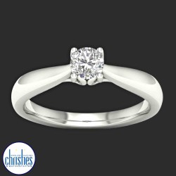 9ct White Gold Diamond Engagement Solitaire 0.33ct TDW RB17723EG 9ct White Gold Diamond Engagement Solitaire 0.33ct TDW RB17723EG