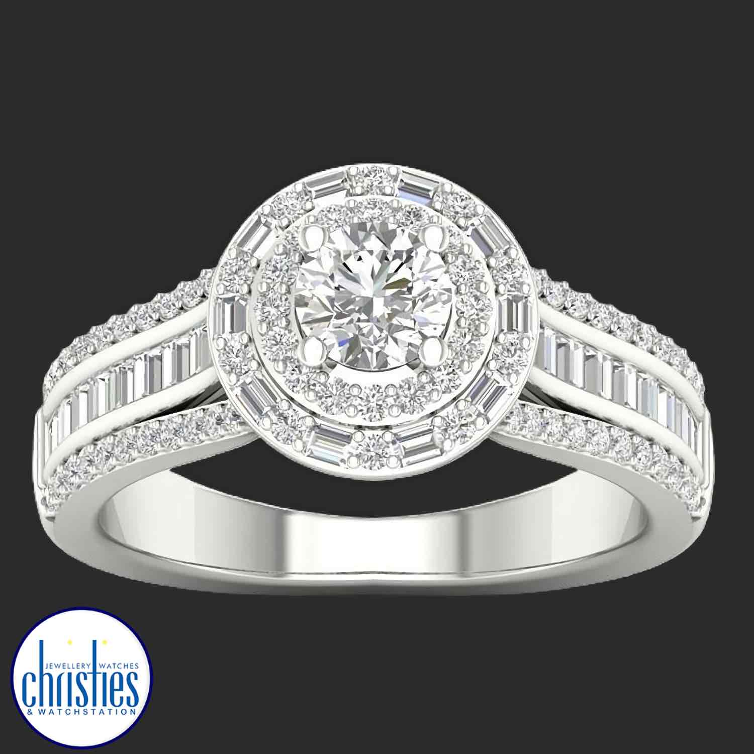 18ct White Gold Diamond Ring 1.00ct TDW RB20016EG PLU23548 engagement rings nz afterpay 18ct White Gold Diamond Ring 1.00ct TDW RB20016EG. Affordable Engagement Rings Nz $5,995.00
