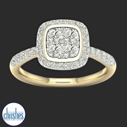 9ct Yellow Gold Diamond Engagement Ring 0.50ct TDW RB20558 9ct Yellow Gold Diamond Engagement Ring 0.50ct TDW RB20558