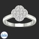 9ct White Gold Diamond Engagement Ring 0.50ct TDW RB21012EG.  Affordable Engagement Rings Nz $1,850.00