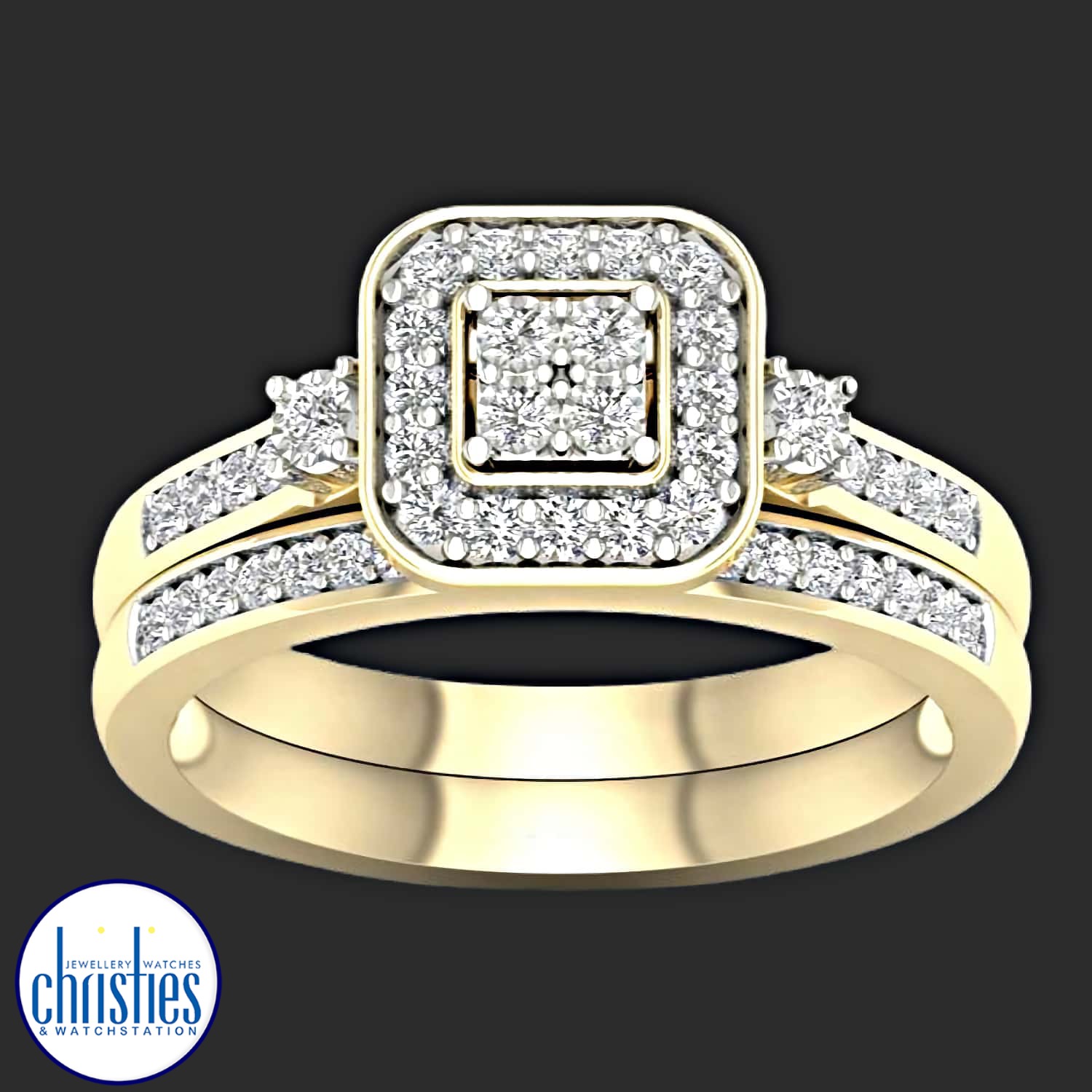 9ct Yellow Gold Diamond Engagement Bridal Set 0.33ct TDW RB22455 PLU23515 engagement rings nz afterpay 9ct Yellow Gold Diamond Engagement Bridal Set 0.33ct TDW RB22455. Affordable Engagement Rings Nz $1,850.00