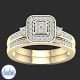 9ct Yellow Gold Diamond Engagement Bridal Set  0.33ct TDW RB22455.  Affordable Engagement Rings Nz $1,850.00