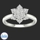 9ct White Gold Diamond Engagement Ring  0.50ct TDW RC4427.  Affordable Engagement Rings Nz $1,950.00