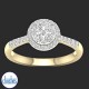 9ct Yellow Gold Diamond Engagement Ring  0.50ct TDW RC4467.  Affordable Engagement Rings Nz $1,850.00