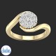 9ct Yellow Gold Diamond Engagement Ring  0.50ct TDW RF17892.  Affordable Engagement Rings Nz $2,150.00