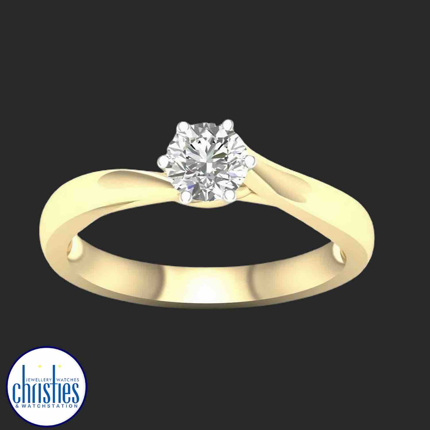 9ct Yellow Gold Diamond Solitaire Ring 0.50ct TDW RS0471 PLU23510 engagement rings nz afterpay 9ct Yellow Gold Diamond Solitaire Ring 0.50ct TDW RS0471. Affordable Engagement Rings Nz $3,495.00