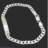 IDCD150H6C21 Sterling Silver ID Curb Link Bracelet IDCD150H6C21 Sterling Silver ID Curb Link Bracelet