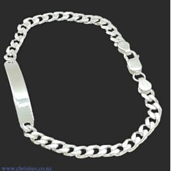 IDCD150H6C21 Sterling Silver ID Curb Link Bracelet
