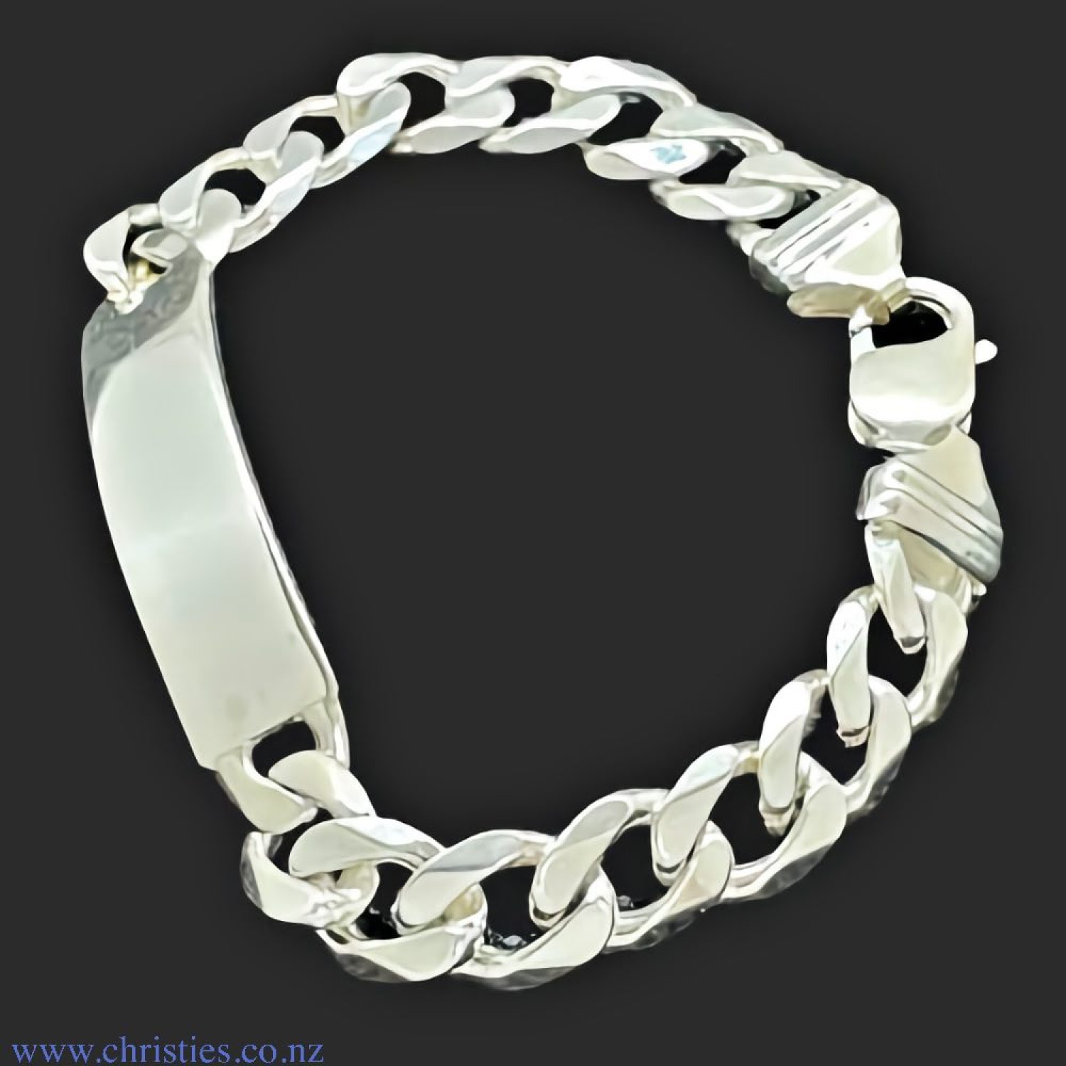 IDCD250H6C20 Sterling Silver ID Curb Link Bracelet. Heavy weight  Identification bracelet crafted in 925 sterling silver  Afterpay - Split your purchase into 4 instalments - Pay for your purchase over 4 instalments, due every two weeks. You’ll pay @christ