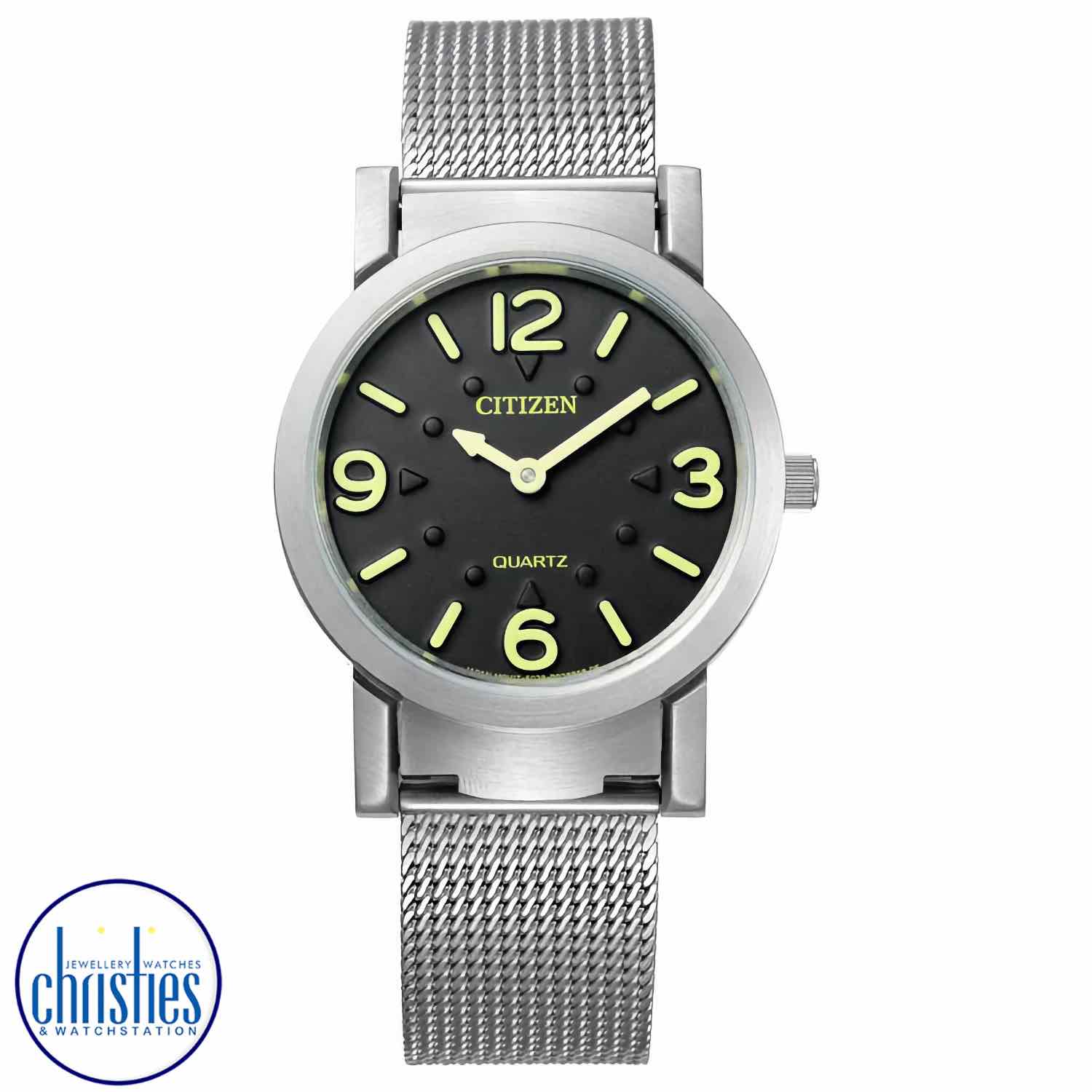 AC2200-55E CITIZEN Watch for Visually Impaired. Citizens goal was to design a watch that everyone, visually impaired or not, could use and enjoy equally.