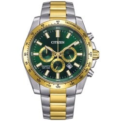AN8234-58X Citizen Chrono Bi-Tone Green Dial Watch