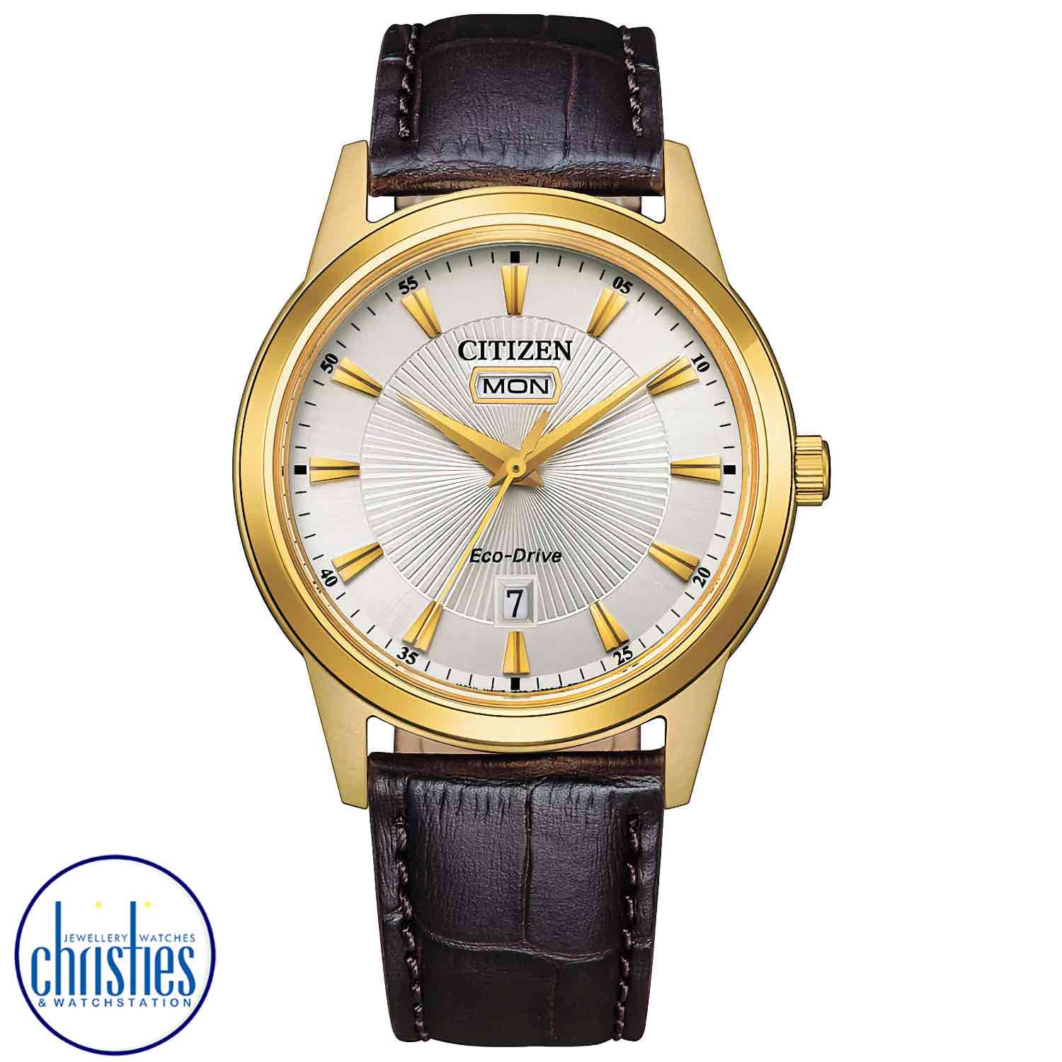 AW0102-13A CITIZEN Eco-Drive Watch. A modern timepiece that displays classic aesthetic appeal.