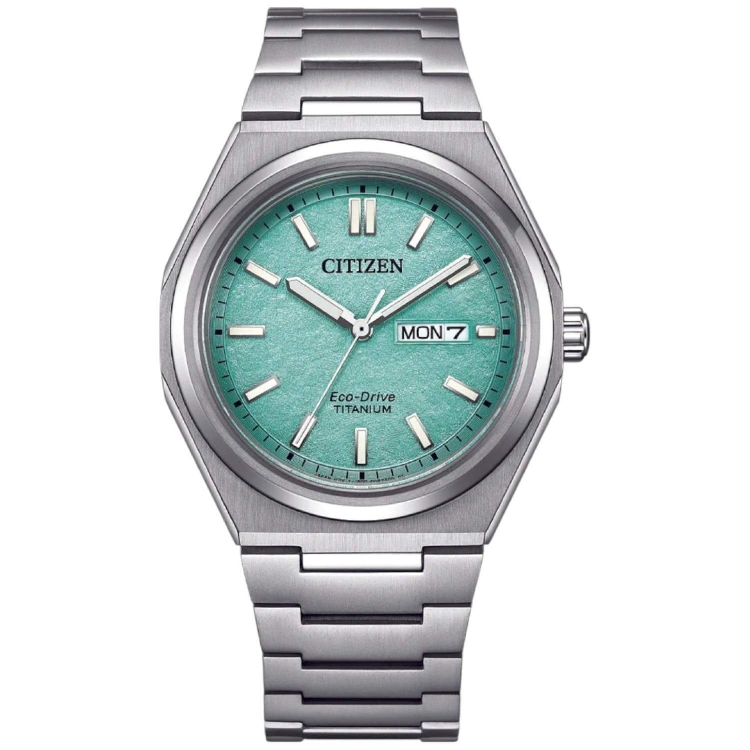 AW0130-85M Citizen Zenshin Super Titanium Watch – Turquoise Dial by Citizen Watches 