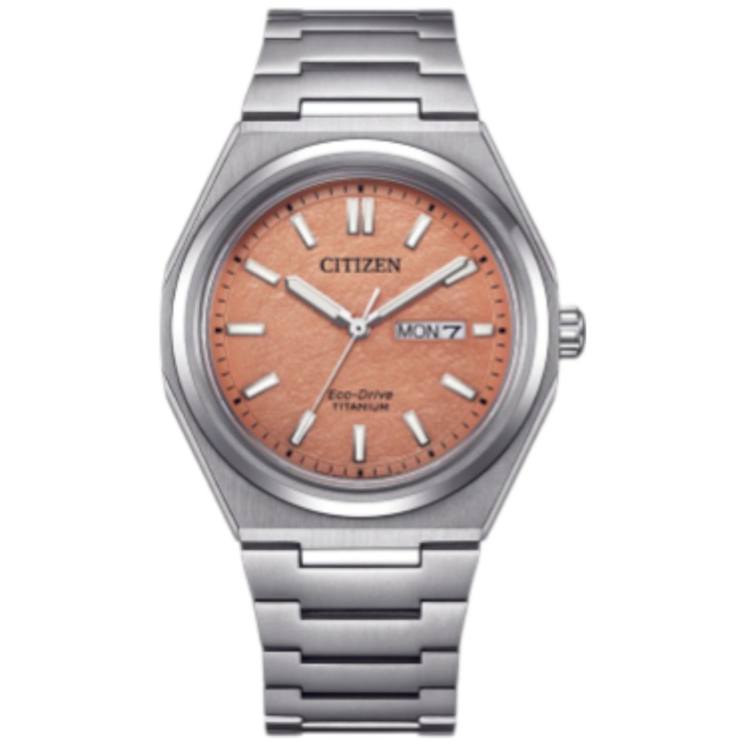 AW0130-85Z Citizen Zenshin Super Titanium Watch – Orange Dial by Citizen Watches 