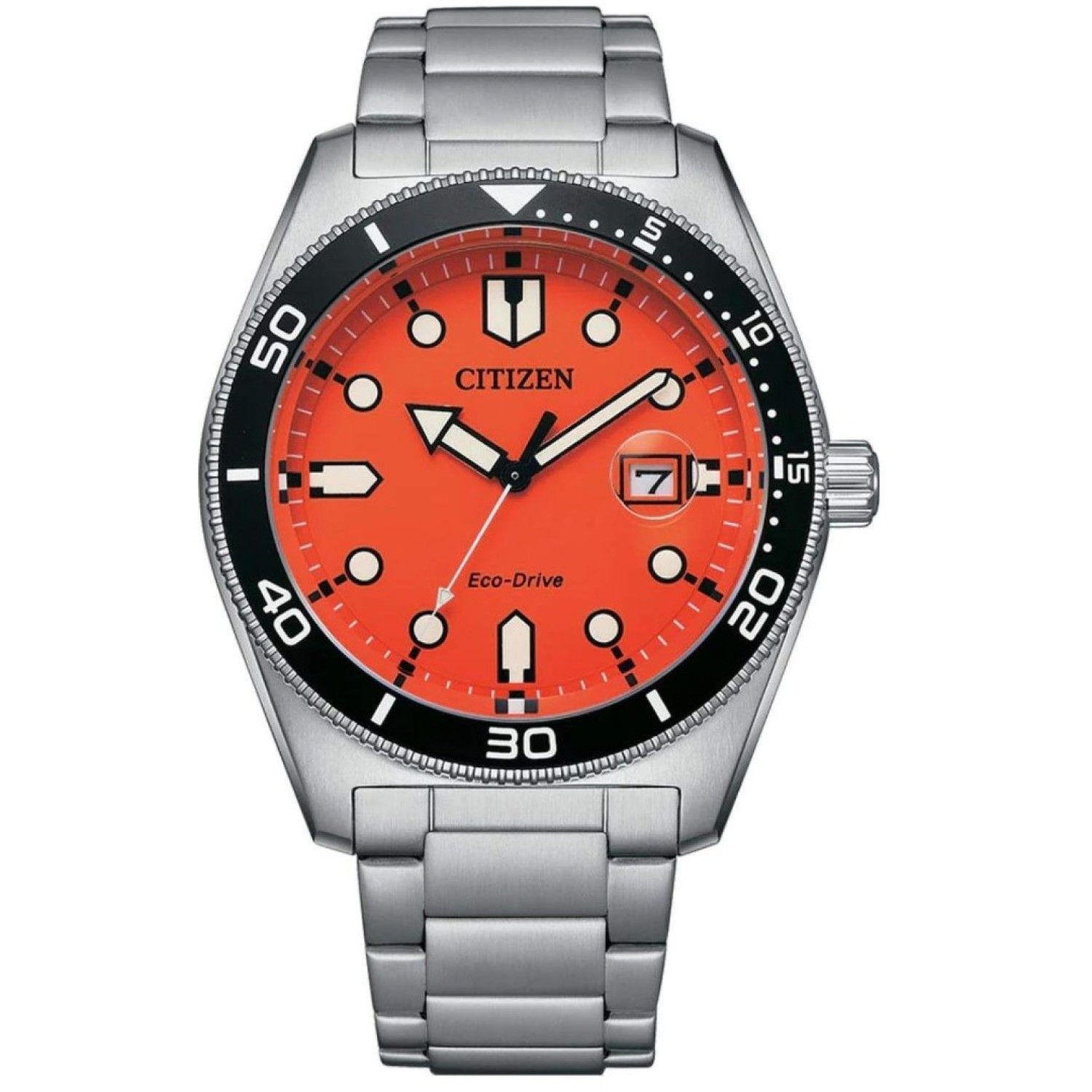 Christies Jewellery - Citizen Eco Drive Watch AW1760-81X Auckland NZ Citizen Eco Drive Watch AW1760-81X AW1760-81X Citizen Watches Auckland | Stainless steel casing and Orange colour dial