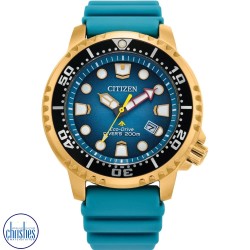 BN0162-02 Citizen Promaster Eco-Drive Watch WR200 Turquoise Dial and Strap