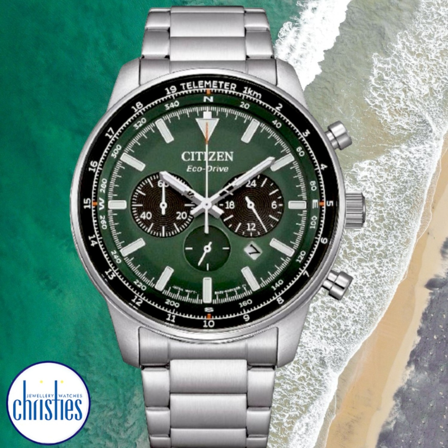 CA0840-87M Citizen Chronograph Eco-drive Watch CA0840-87M Citizen Watches Auckland- Christies Jewellery Online and Auckland - Free Delivery - Afterpay, Laybuy and Zip  the easy way to pay