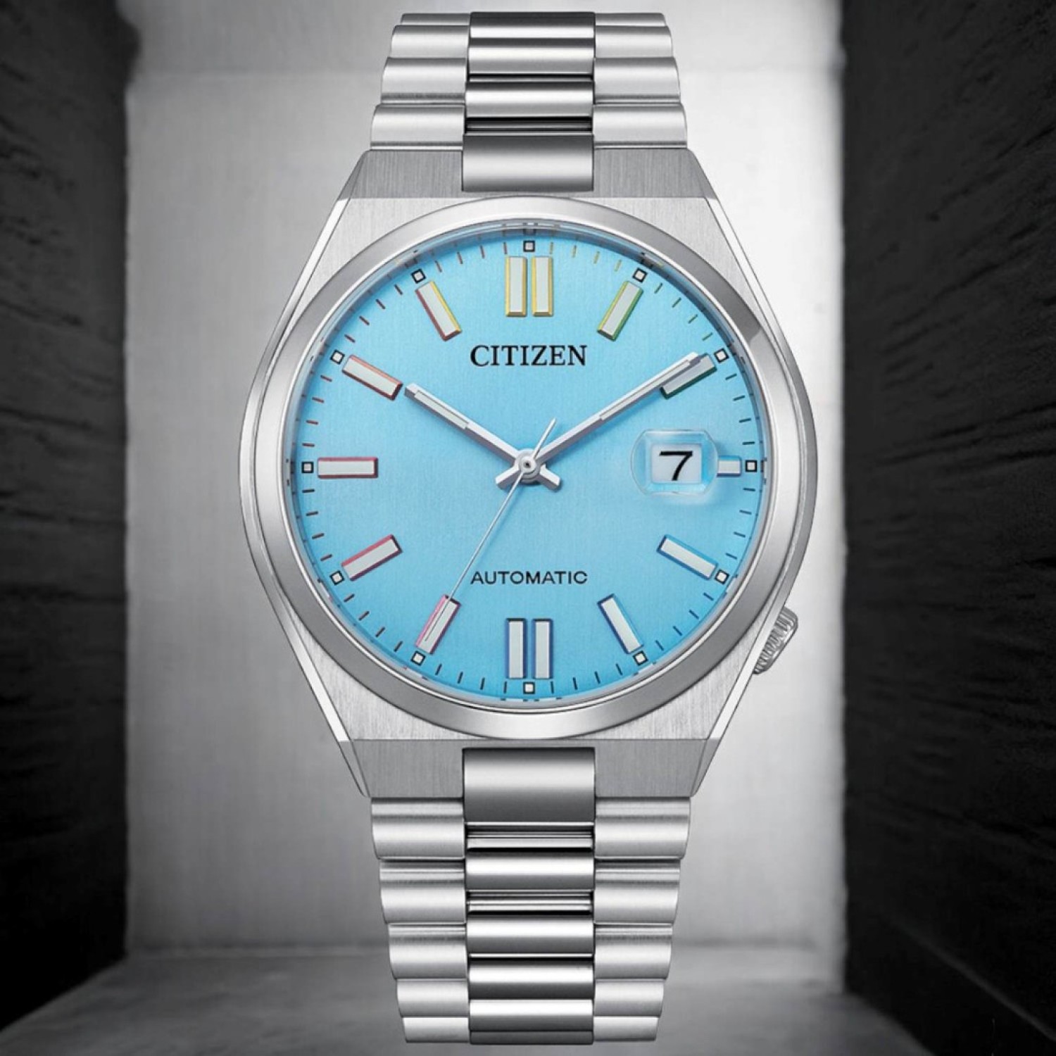 Christies Jewellery - NJ0151-53L Citizen Tsuyosa Automatic Watch Auckland NZ NJ0151-53L Citizen Tsuyosa Automatic Watch NJ0151-53L with Light Blue Dial