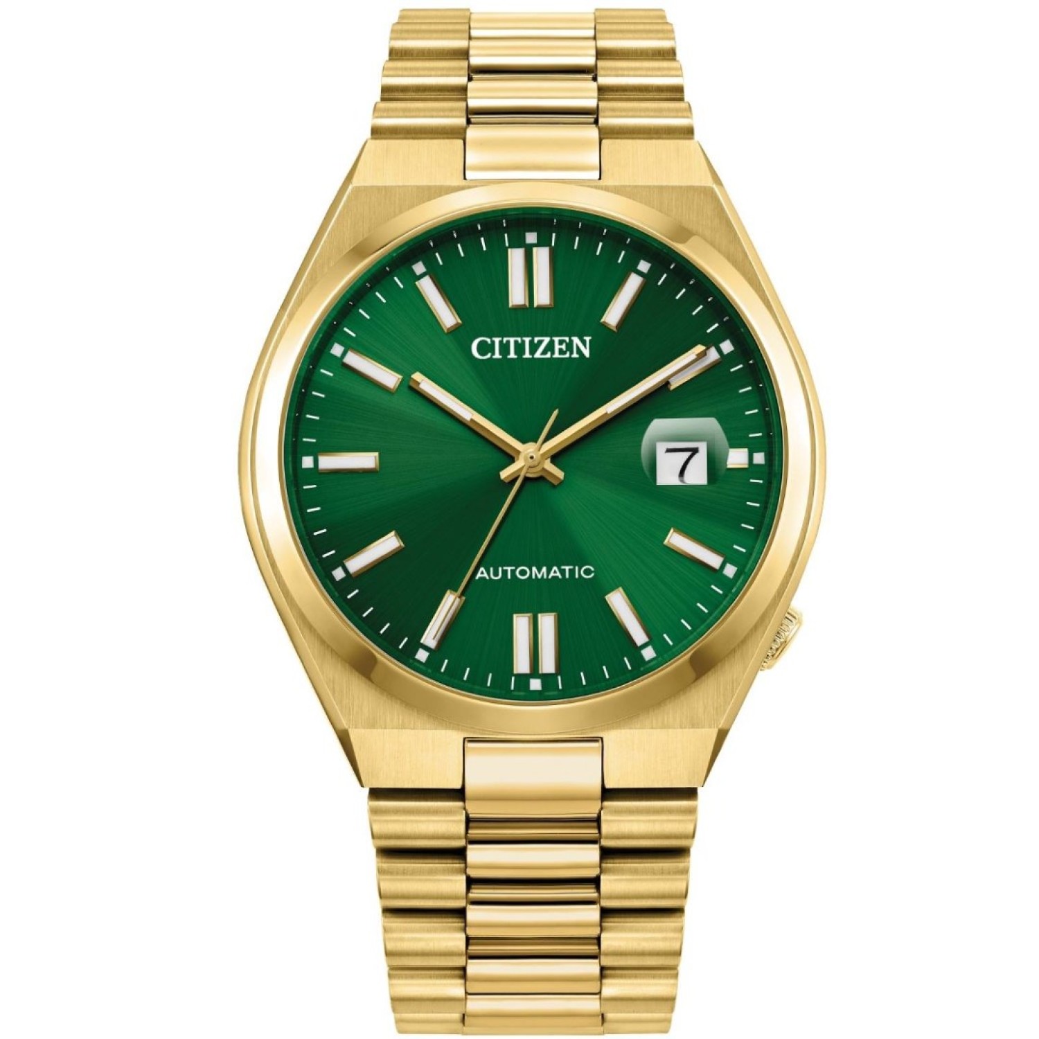 Christies Jewellery - NJ0152-51X Citizen Tsuyosa Gold Green Dial Watch Auckland NZ NJ0152-51X Citizen Tsuyosa Gold Green Dial Watch