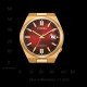 Christies Jewellery - NJ0153-82X Citizen Automatic Gold Tone Watch Watches Auckland NZ NJ0153-82X Citizen Automatic Gold Tone Watch with Red Dial