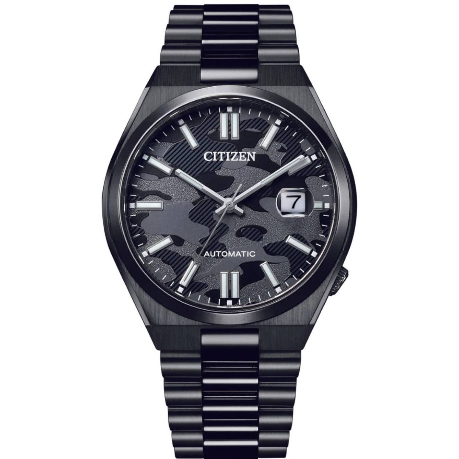 Christies Jewellery - NJ0155-87E Citizen Tsuyosa Black Camo Dial Watch Auckland NZ NJ0155-87E Citizen Tsuyosa Black Camo Dial Watch