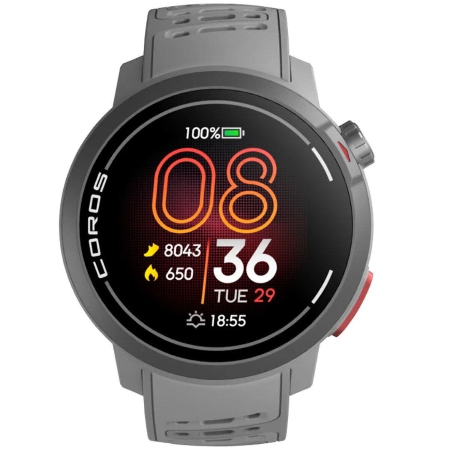 COROS PACE Pro GPS Sport Watch – Grey Silicone Band | WPACEP-GRY | Dual-Frequency GPS – Christies Jewellery NZ