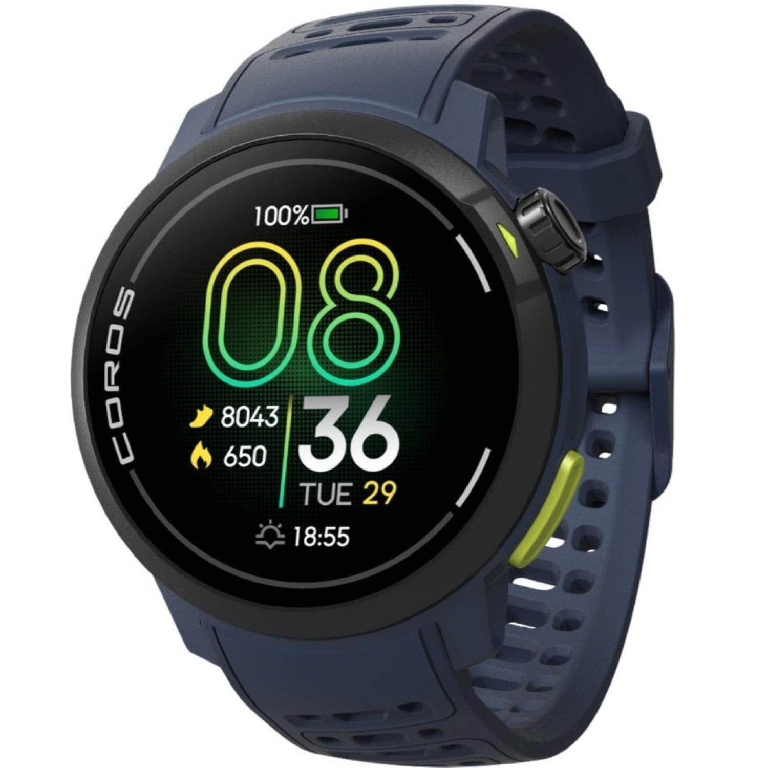 COROS PACE Pro GPS Sport Watch – Blue Silicone Band by Coros Watches
