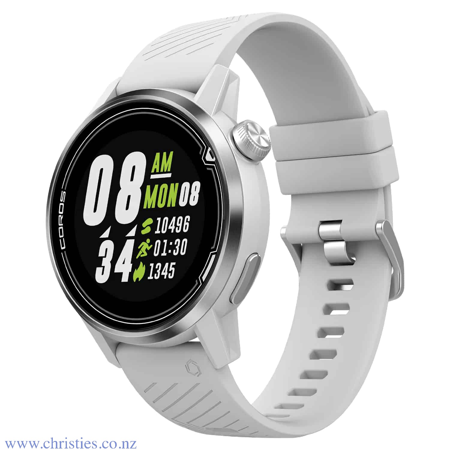 Coros Apex Premium 46mm Pearl White Multisports Watch WAPX-WHT - Coros Kipchoge Coros Apex Premium 46mm Pearl White Multisports Watch. Its easy to run daily, but how far should I run? How fast? Recovery makes me stronger, how long should I rest between two runs? How can I measure my overall fitness level improvement? APEX with COROS