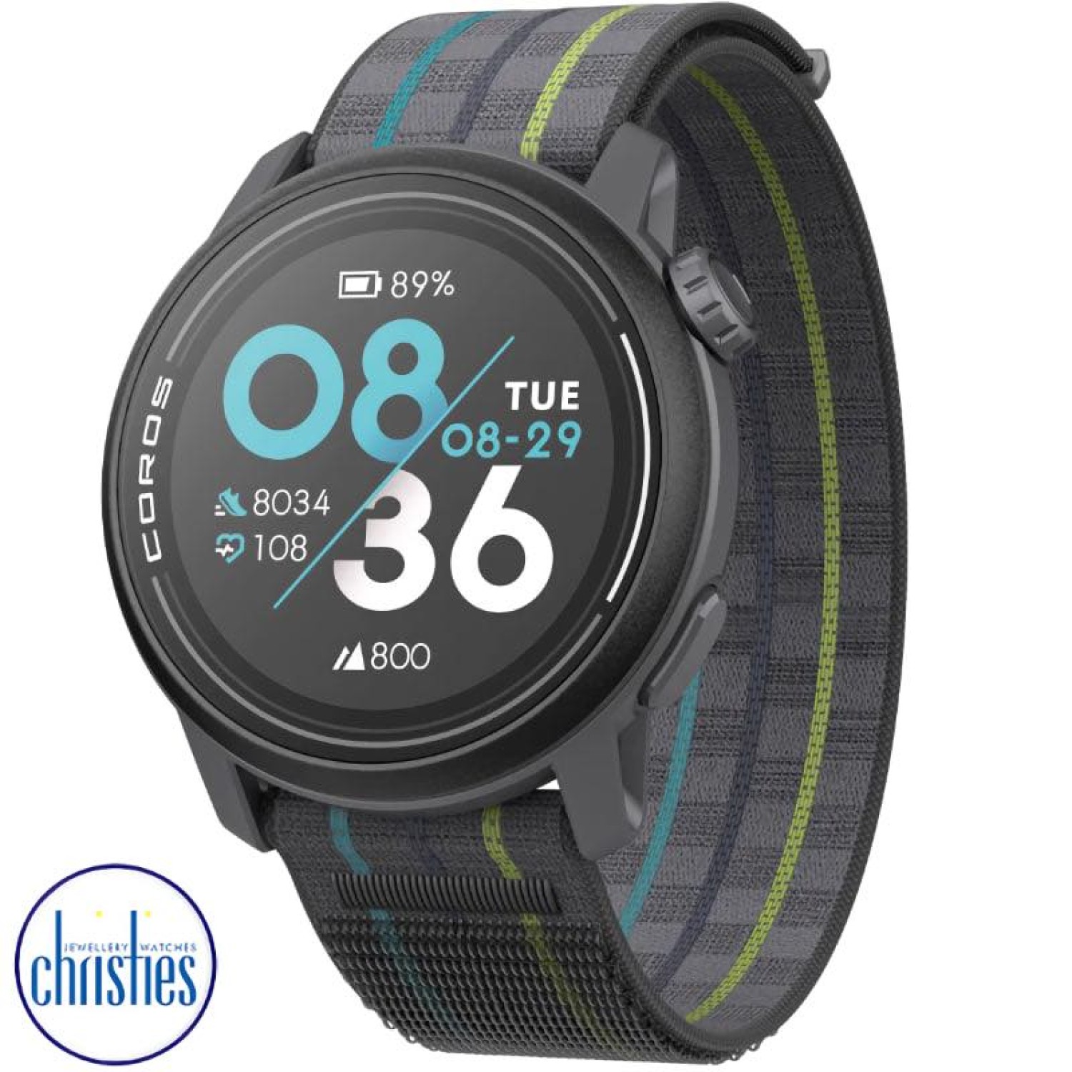 COROS PACE 3 GPS Sport Watch – Black Nylon Band WPACE3-BLK-N Watches Auckland WPACE3-BLK-N