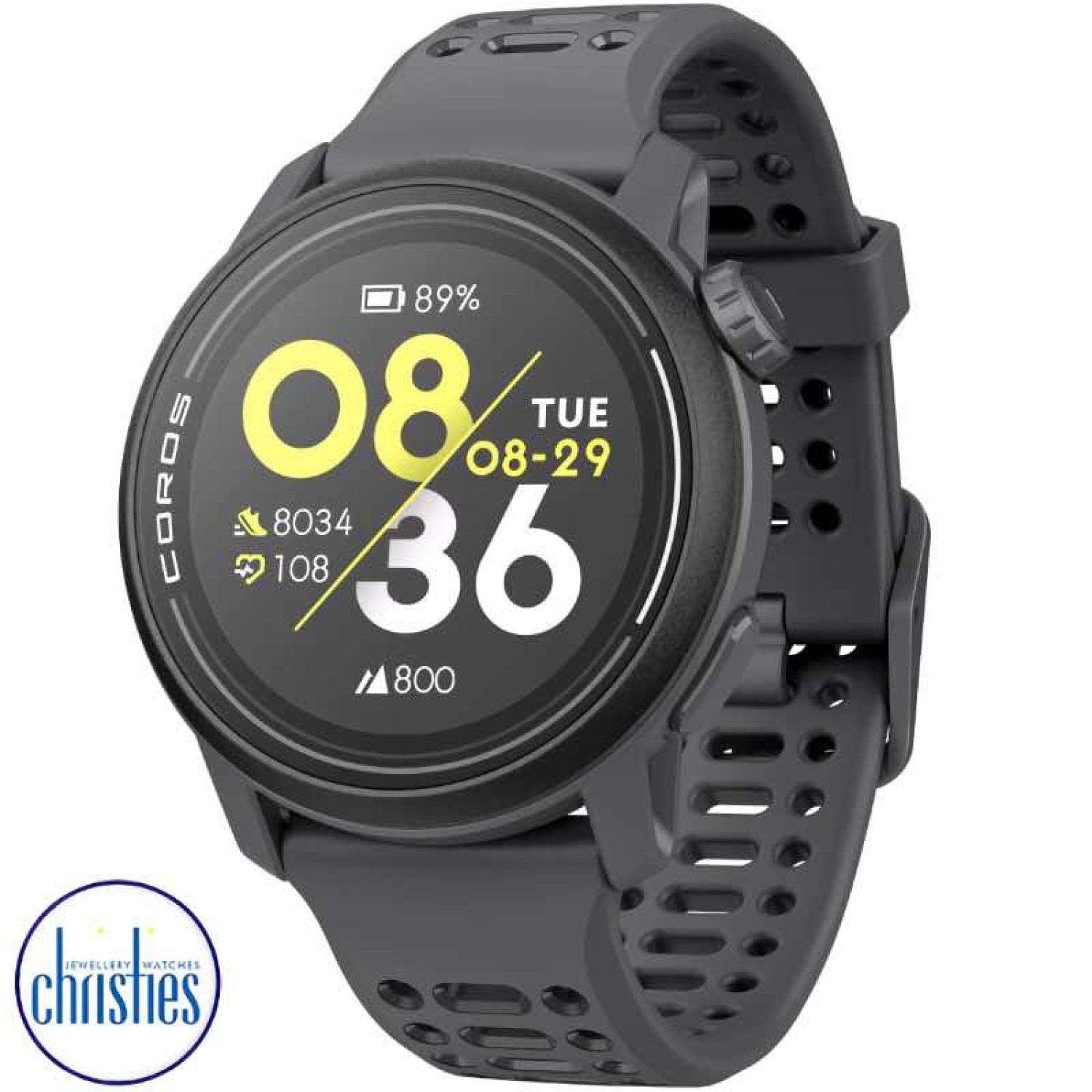 COROS PACE 3 GPS Sport Watch – Black Silicone Band WPACE3-BLK Watches Auckland WPACE3-BLK