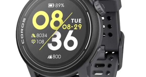COROS PACE 3 GPS Sport Watch Black Silicone Band