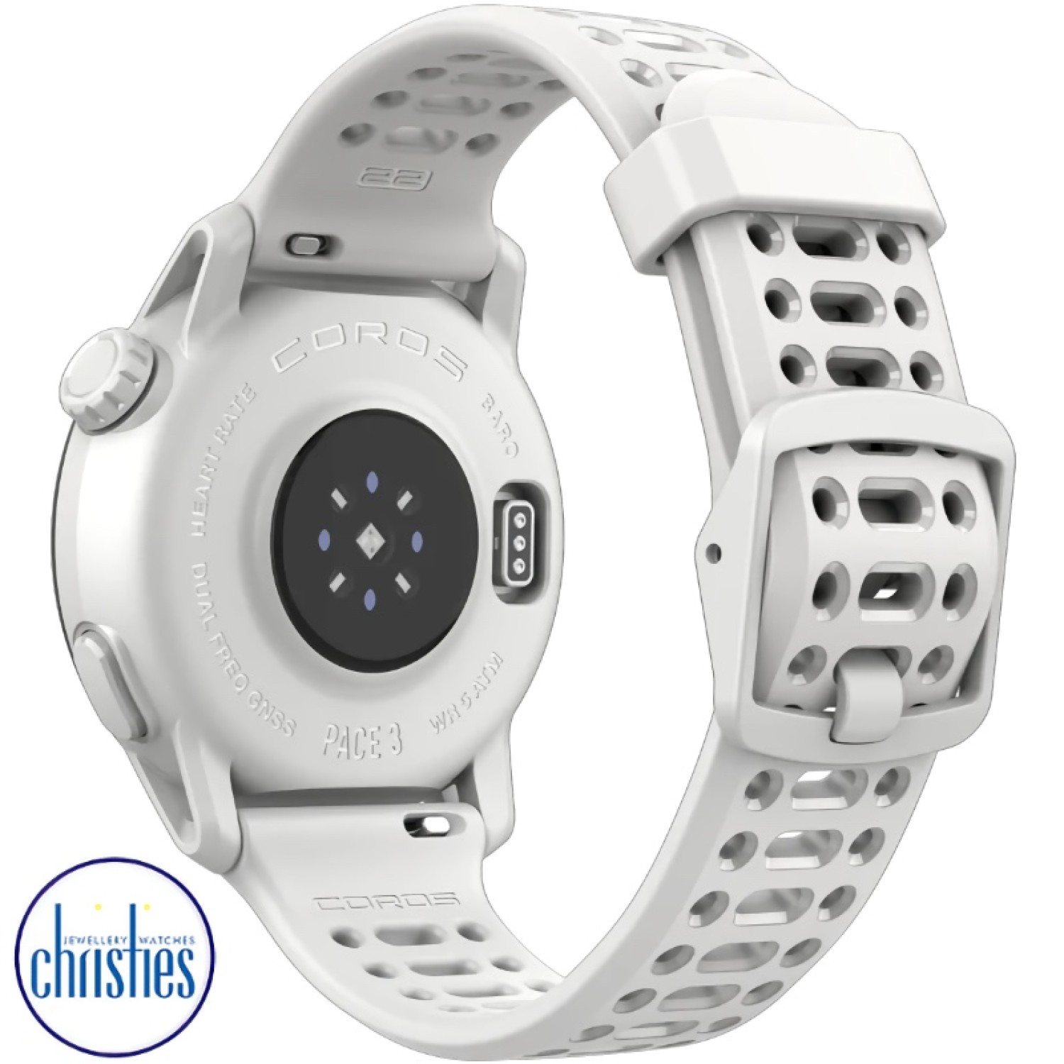 Christies Jewellery - COROS PACE 3 GPS Sport Watch – White Silicone Band Watches Auckland NZ COROS PACE 3 GPS Sport Watch – White Silicone Band WPACE3-WHT Watches Auckland