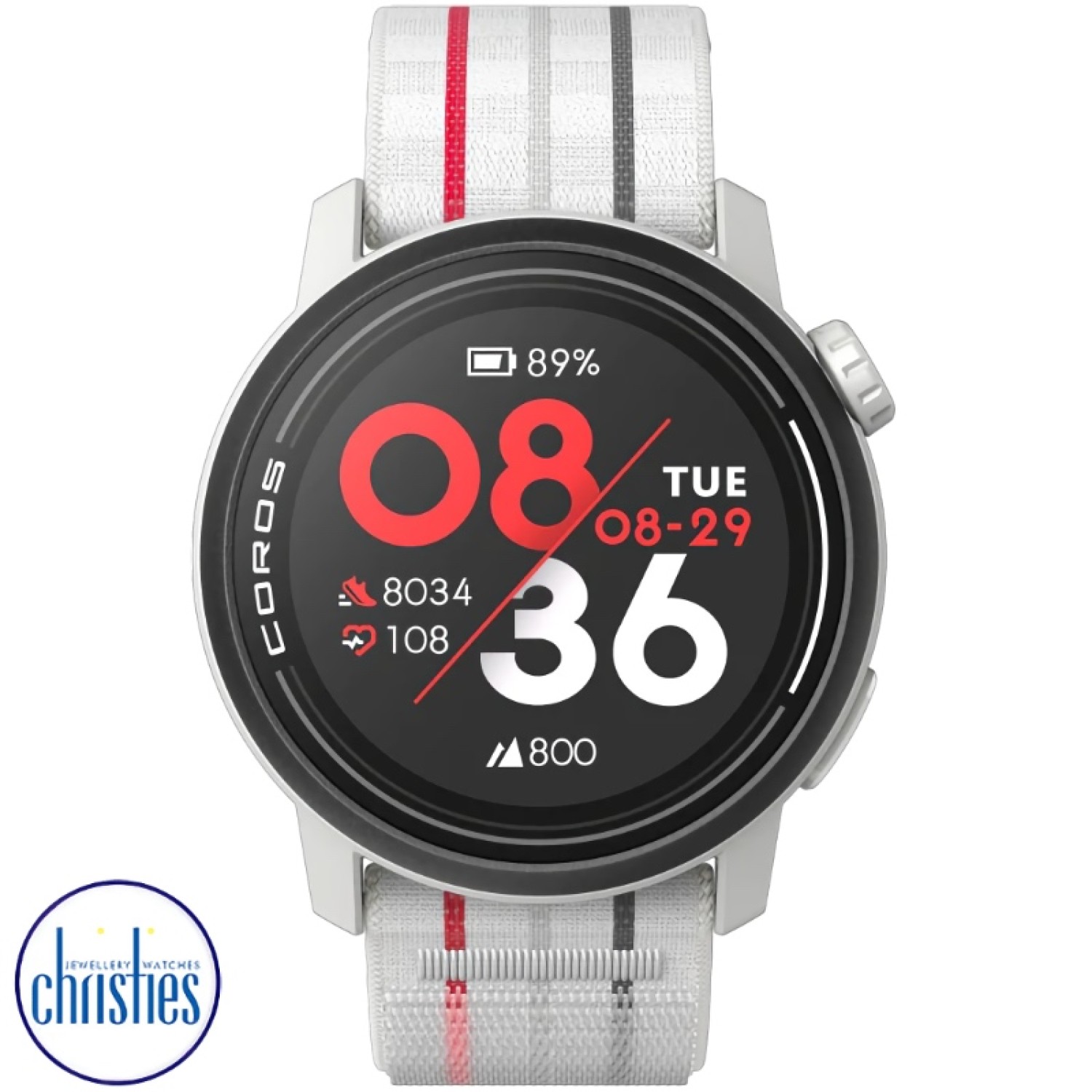 Christies Jewellery - COROS PACE 3 GPS Sport Watch White & Nylon Band Watches Auckland NZ COROS PACE 3 GPS Sport Watch White & Nylon Band WPACE3-WHT-N Watches Auckland - coros pace 3 nz review