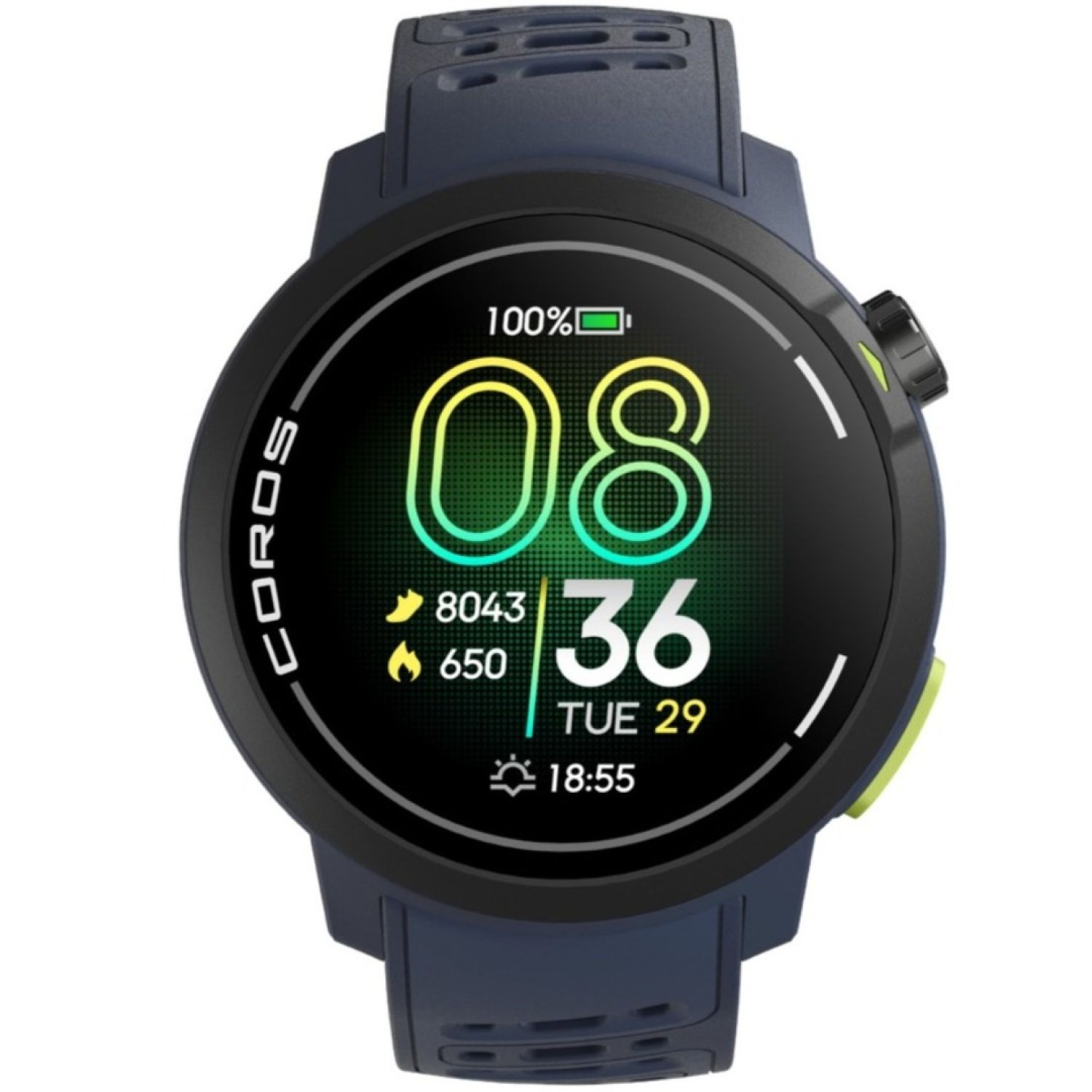 COROS PACE Pro GPS Sport Watch – Blue Silicone Band by Coros Watches