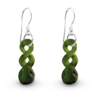 Pounamu Double Twist Infinity Earrings Pounamu Double Twist Infinity Earrings