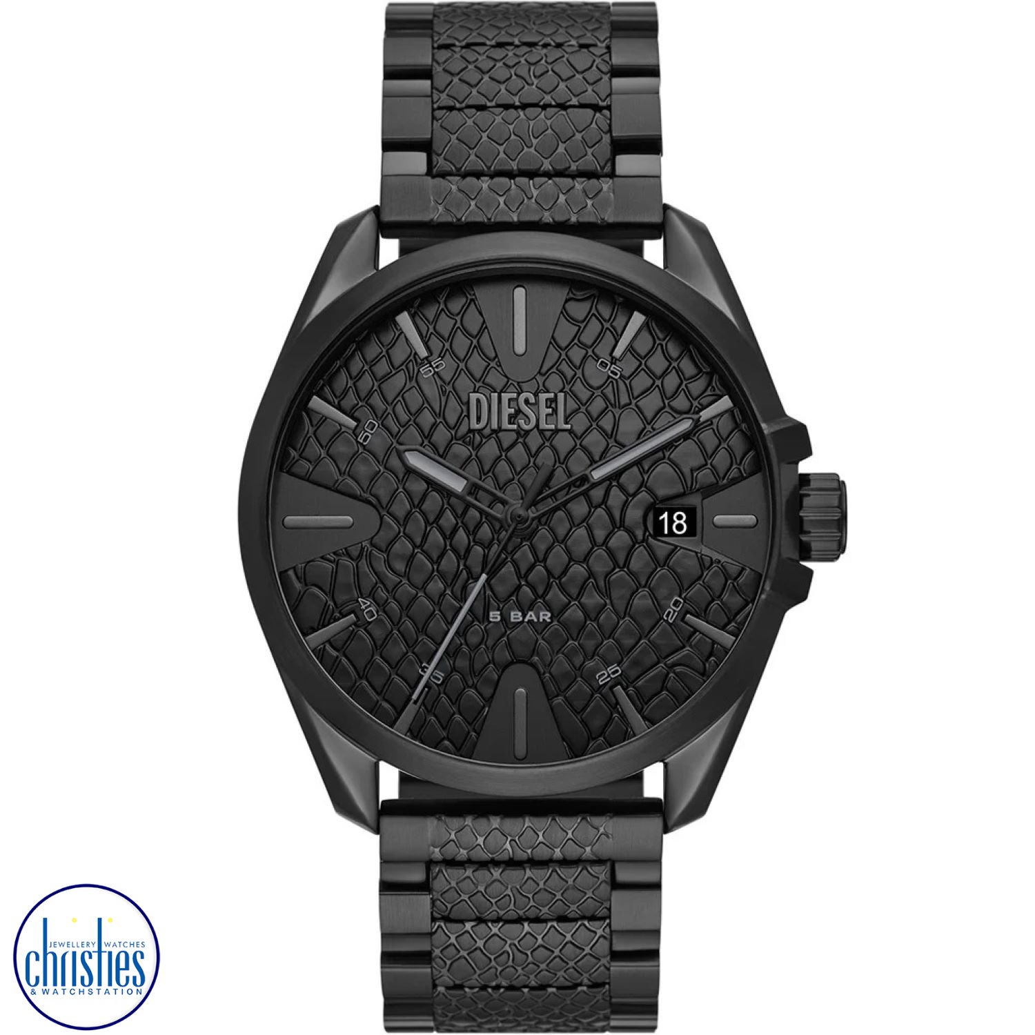 DZ2161 Diesel MS9 Men's Black Stainless Steel  Watch  Watches NZ
