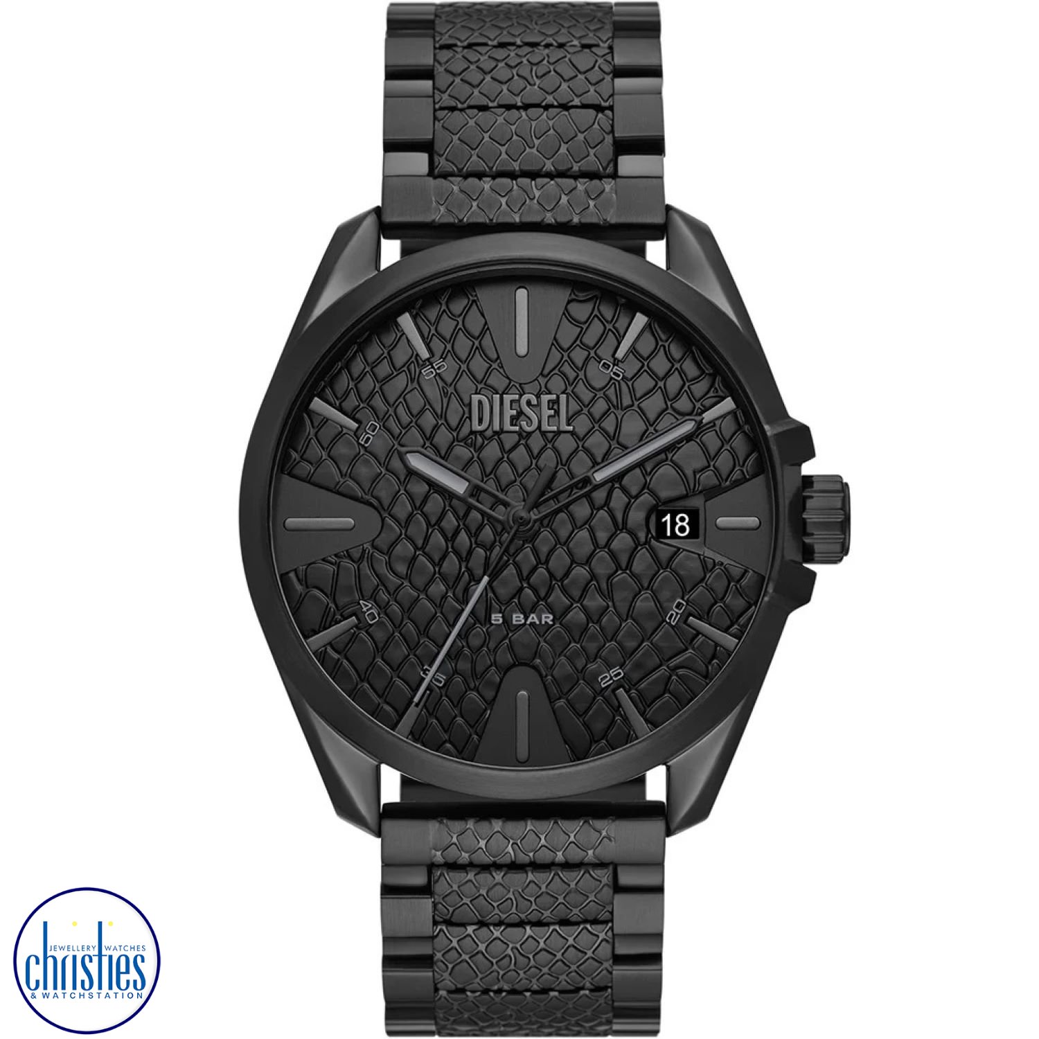 Christies Jewellery - DZ2161 Diesel MS9 Men's Black Stainless Steel Watch Watches NZ DZ2161 Diesel MS9 Men's Black Stainless Steel Watch Watches NZ