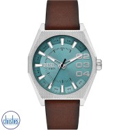 DZ2174 Diesel Scraper Men's Three-Hand Brown Leather Watch DZ2174 Diesel Scraper Men's Three-Hand Brown Leather Watch