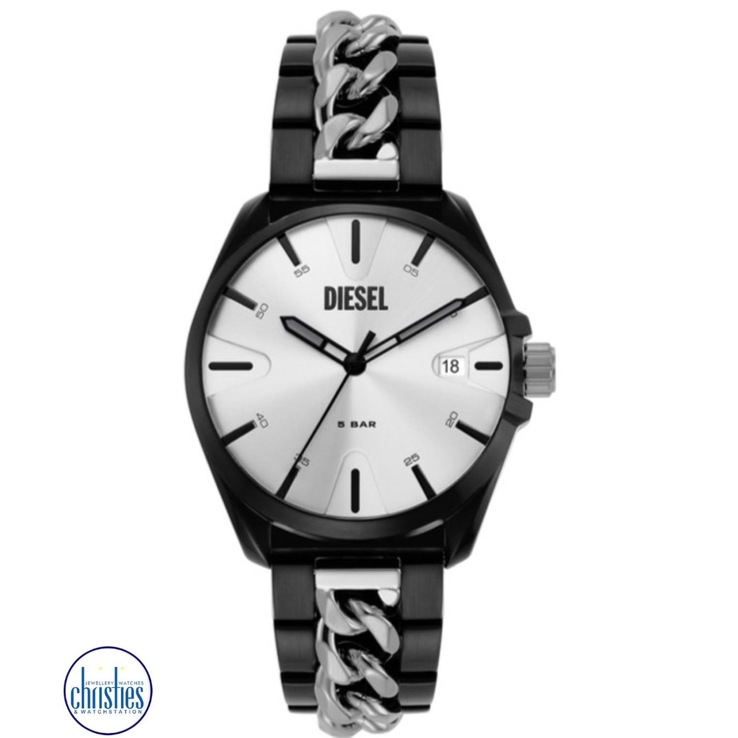 Christies Jewellery - DZ2176 Diesel MS9 Men's Stainless Steel Watch Watches NZ DZ2176 Diesel MS9 Men's Stainless Steel Watch Watches NZ