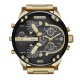 Christies Jewellery - DZ7333 Diesel Mr. Daddy 2.0 Chronograph Gold-Tone Black Dial Watch Auckland NZ DZ7333 Diesel Mr. Daddy 2.0 Chronograph Gold-Tone Black Dial Watch
