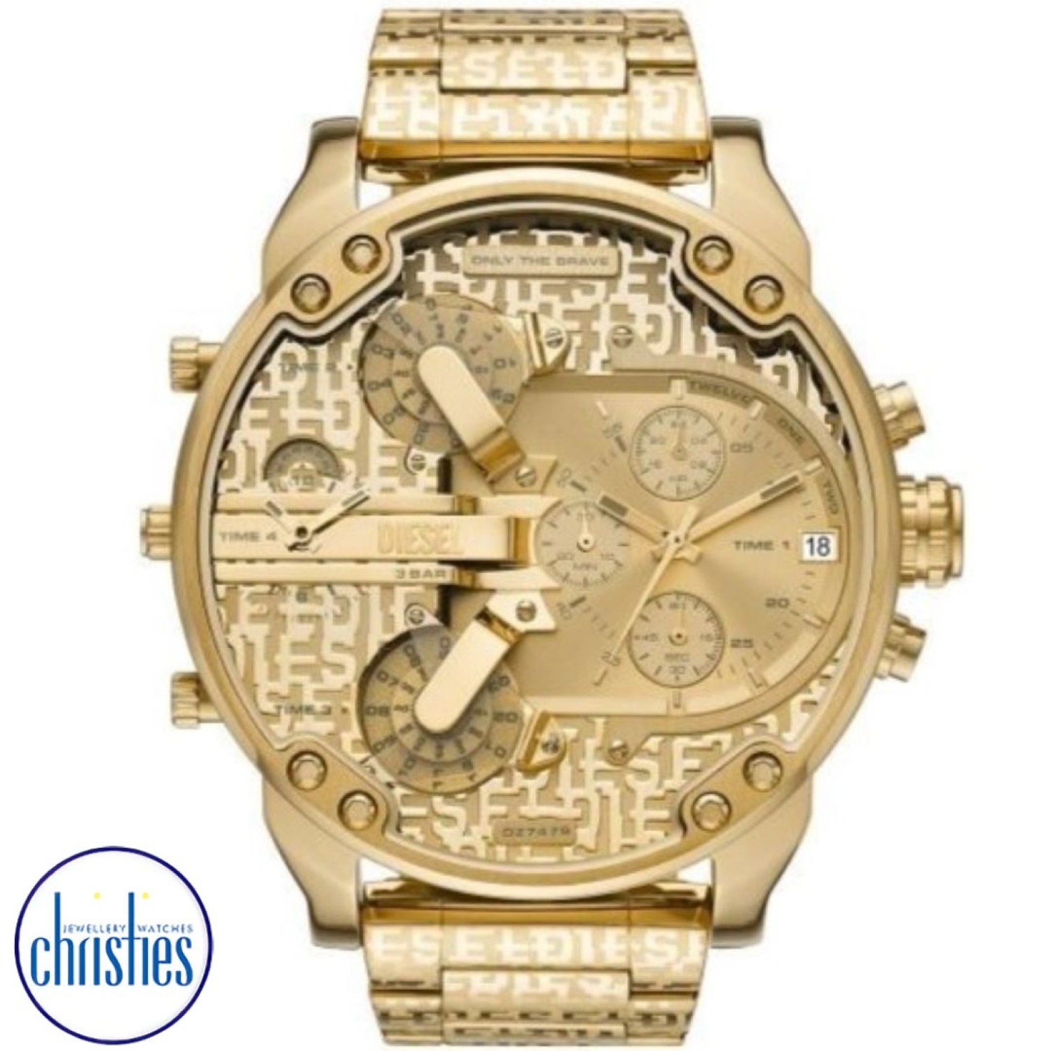 Christies Jewellery - DZ7479 Diesel Mr. Daddy 2.0 Chronograph Gold-Tone Watch DZ7479 Watches Auckland NZ DZ7479 Diesel Mr. Daddy 2.0 Chronograph Gold-ToneWatch DZ7479 Diesel Watches Auckland- Christies Jewellery Online and Auckland - Free Delivery - Afterpay, Laybuy and Zip the easy way to pay