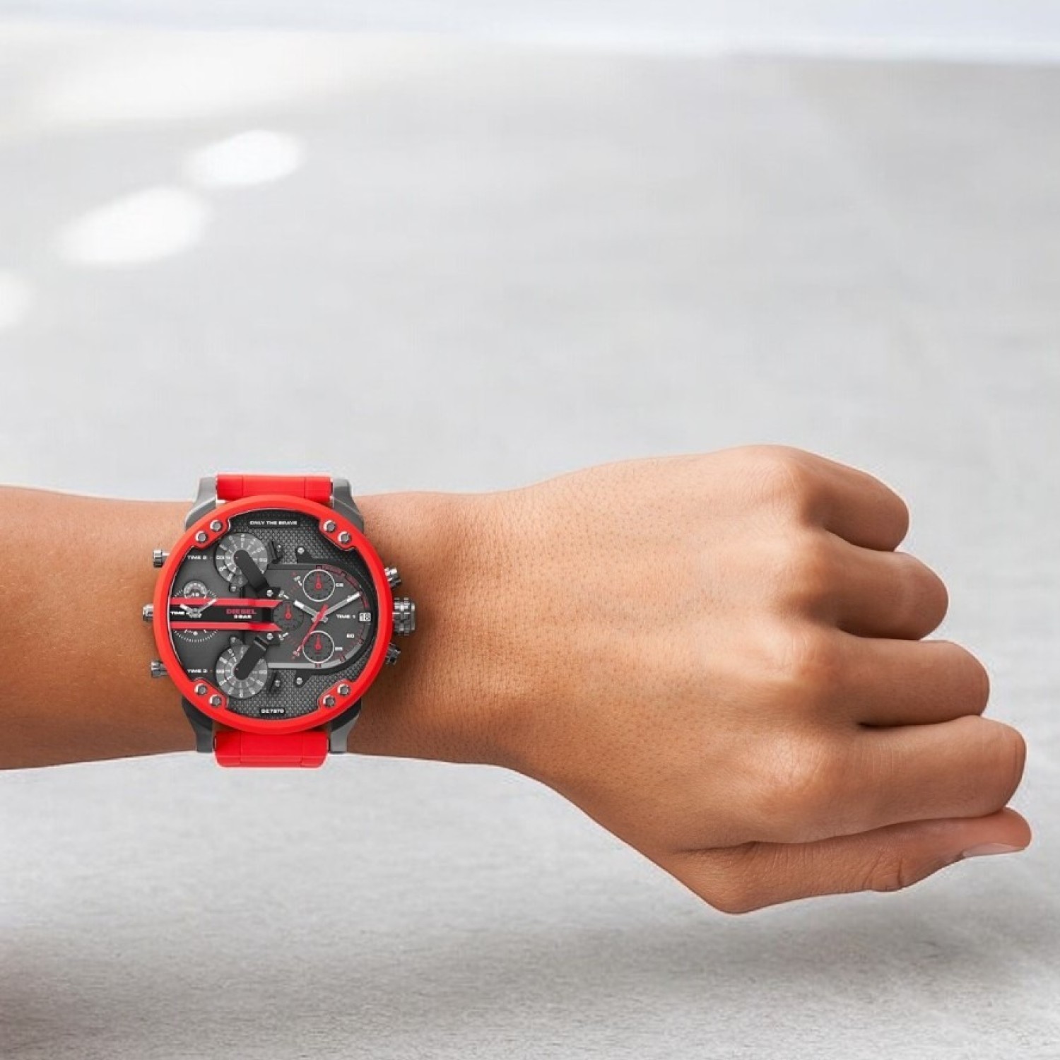 Christies Jewellery - DZ7370 Diesel Mr. Daddy 2.0 Chronograph Red Strap Watch Auckland NZ DZ7370 Diesel Mr. Daddy 2.0 Chronograph Red Strap Watch