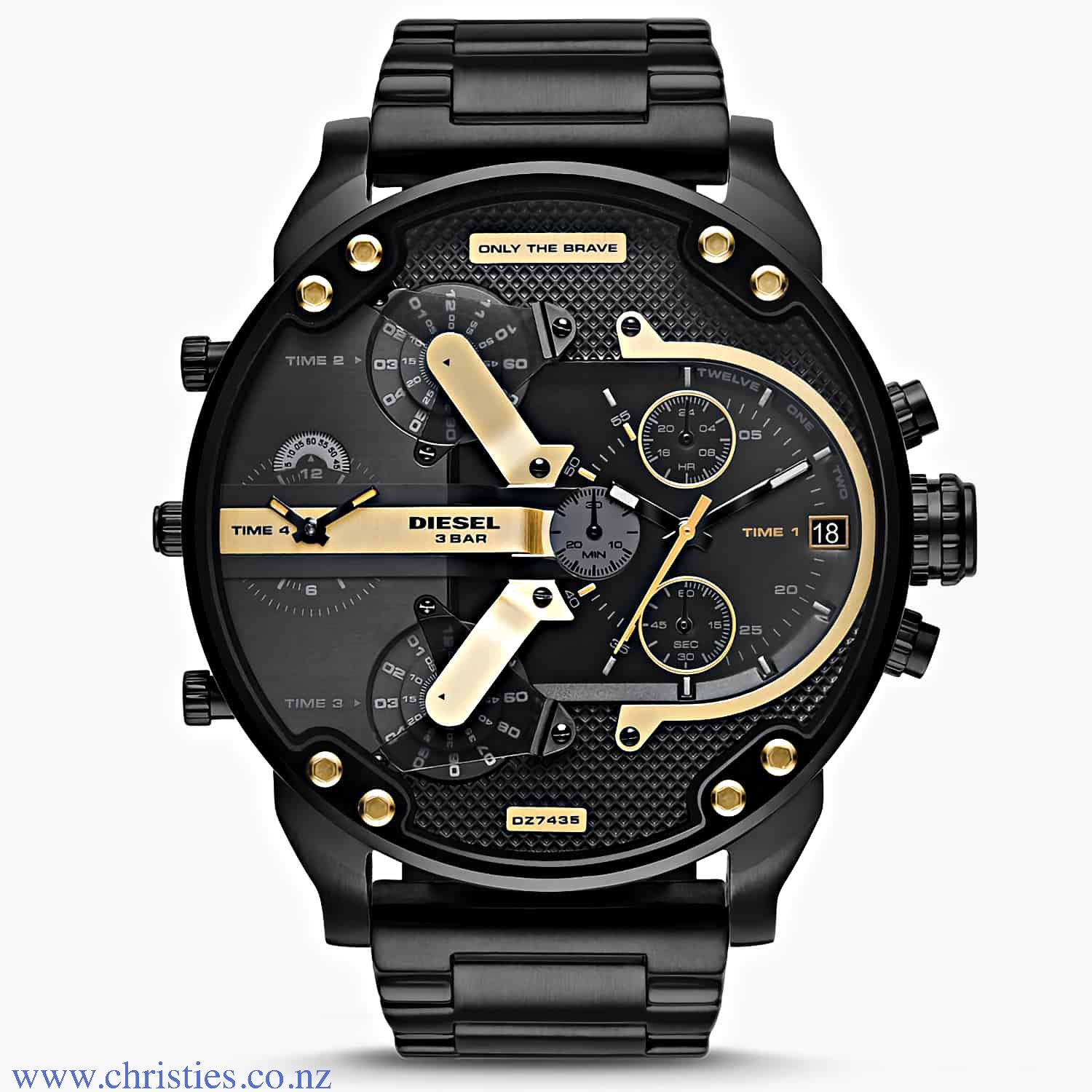 Christies Jewellery - DZ7435 Diesel Mr. Daddy 2.0 Chronograph Black Stainless Steel Watch DZ7435 Diesel Mr. Daddy 2.0 Chronograph Black Stainless Steel Watch. Diesel's Mr Daddy 2.