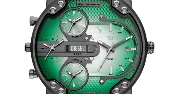 ‼️Dad‼️ DZ7423 Man: Mr. Daddy 2.0 chronograph red nylon watch | Diesel