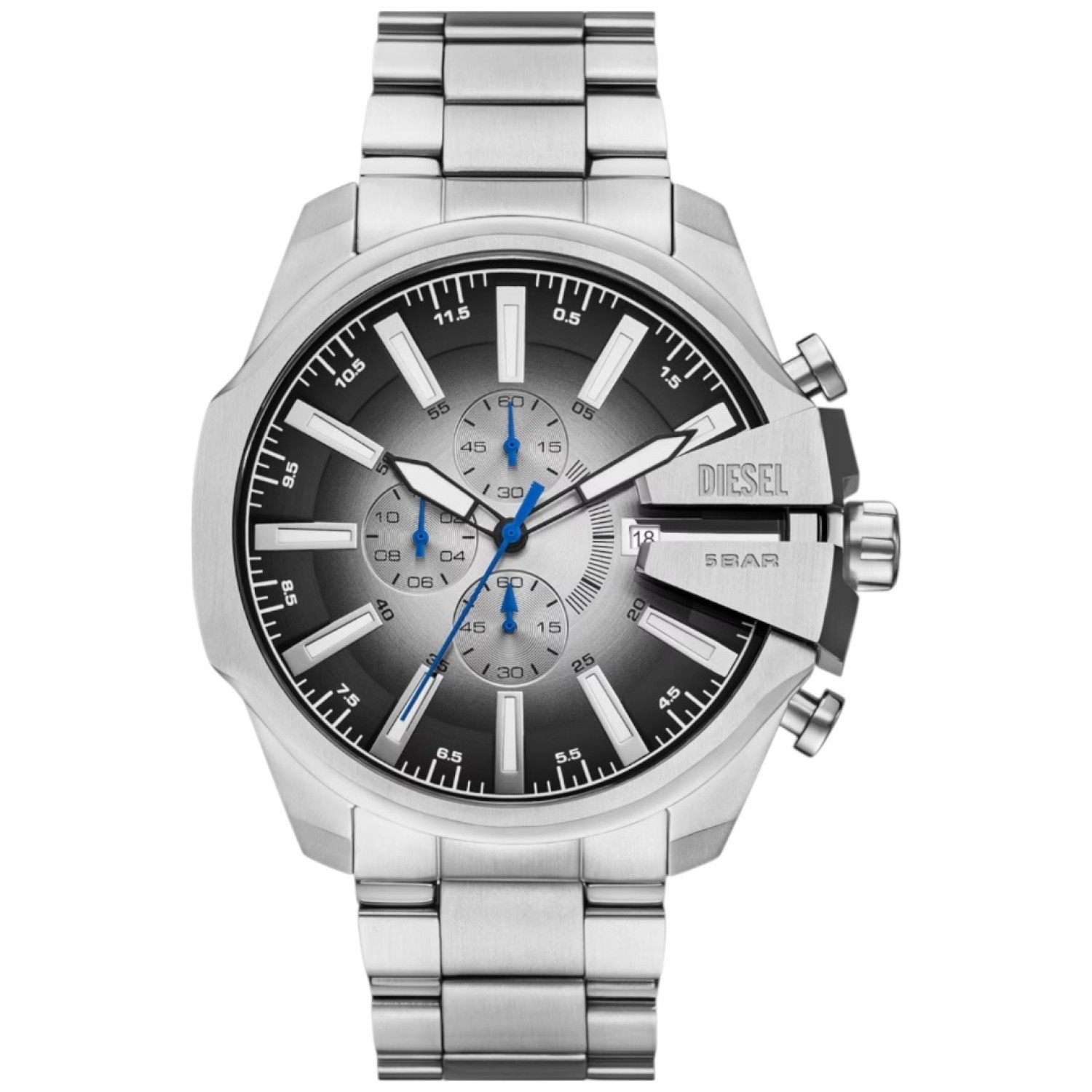 DZ4686 Diesel Mega Chief Slim Silver 48mm Watch – Diesel Watches Auckland- Christies Jewellery Online and Auckland DZ4686 Diesel Mega Chief Slim Silver 48mm Watch by Diesel Watches Auckland- Christies Jewellery Online and Auckland