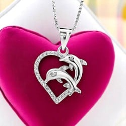 Dolphin Heart Pendant