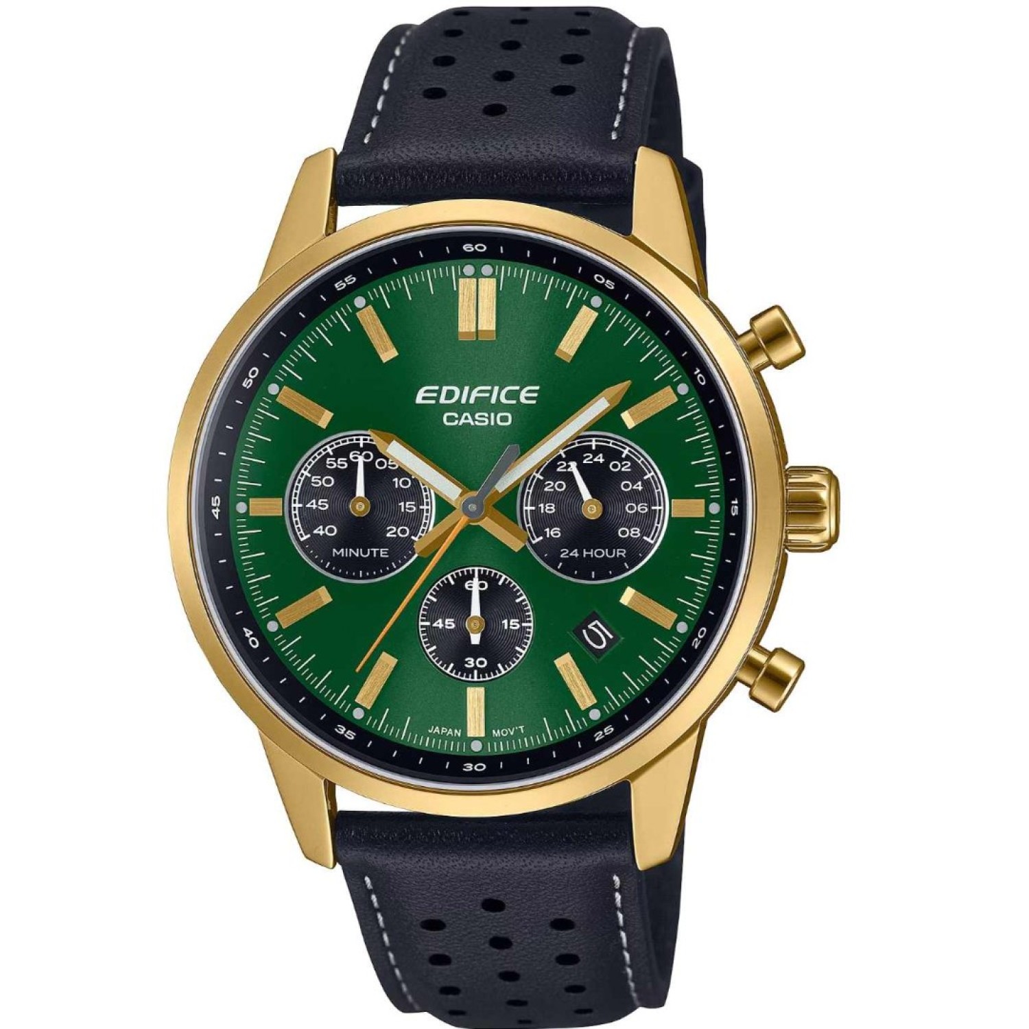 Casio Edifice EFR575CL-3A Chronograph | Classic Sportscar-Inspired Watch – Edifice Watches Auckland | Luxury and Affordability EFR575CL-3A Casio Edifice Domed Crystal Chronograph – Green Dial Luxury Timepiece by Edifice
