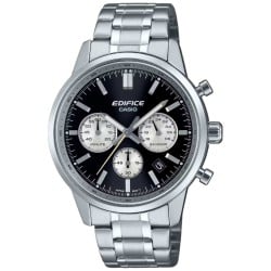 EFR575D-1A Casio Edifice Men's Chronograph – Sporty Black Dial, 100M Water Resistant