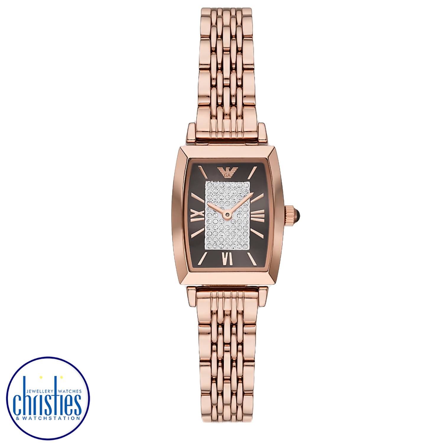 AR11407 Emporio Armani Gianni T-Bar Watch AR11407 Emporio Armani Gianni T-Bar Watch. Armani Exchange is a sub-brand to Armani, with focus on the younger generation.