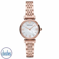  AR11316 Emporio Armani Two-Hand Rose Gold-Tone Stainless Steel Watch